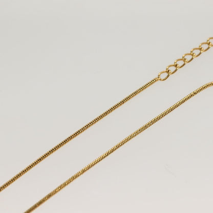 Christian Dior Logo Heart Pendant Necklace Metal, GOLD, METAL, Necklace