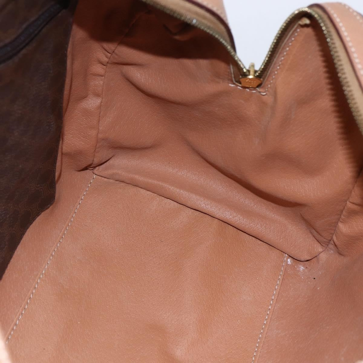 Celine Vintage Macadam Boston bag Canvas, BROWN, CANVAS, Handbag