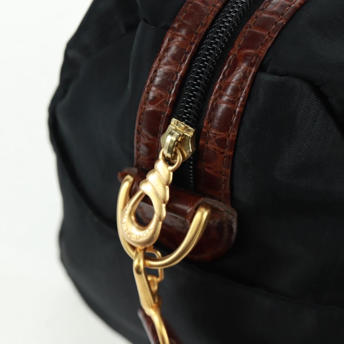 Balenciaga Vintage handbag Nylon, BLACK, NYLON, Handbag