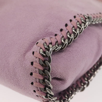 Stella McCartney Falabella Fold Over Crossbody Bag Suede, PINK, SUEDE, Crossbody bag