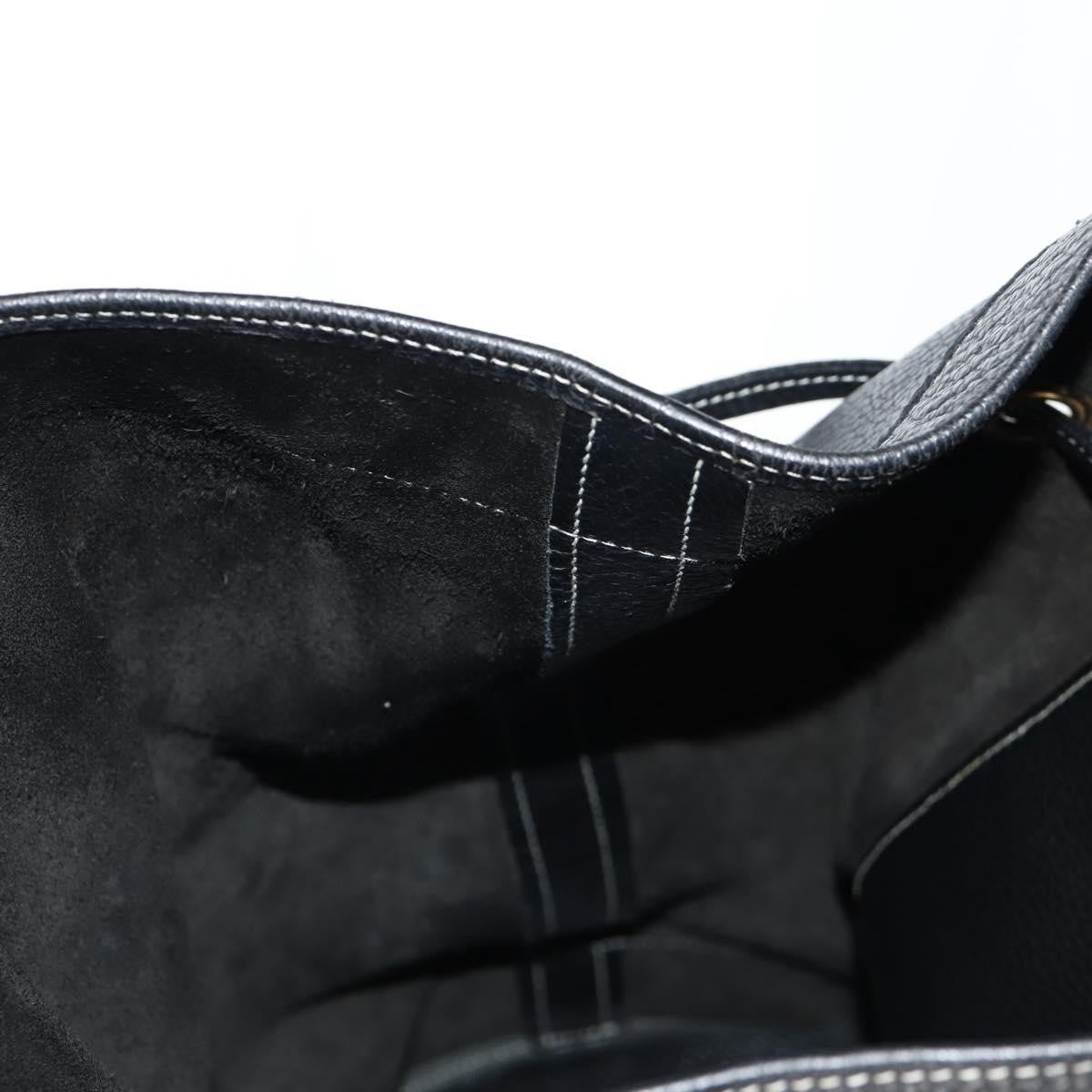 Hermes HERMES Shoulder Bag Leather, BLACK, LEATHER, Shoulder bag