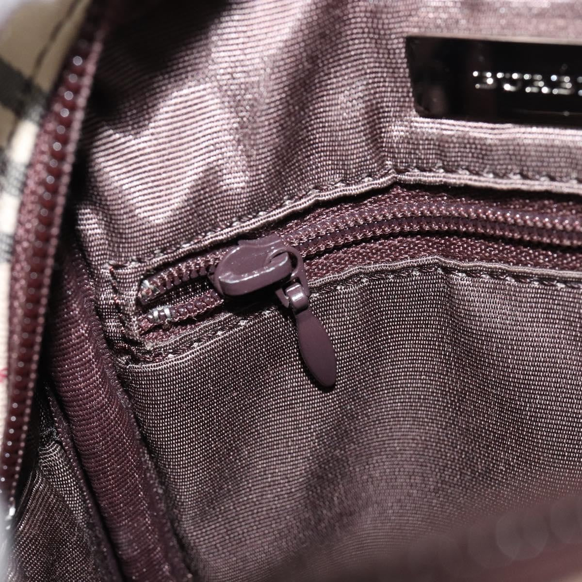 Burberry Nova check Shoulder bag Canvas and Leather, BEIGE, CANVAS, Shoulder bag