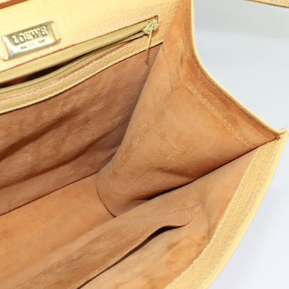 Loewe Barcelona Shoulder Bag Leather, YELLOW, LEATHER, Shoulder bag