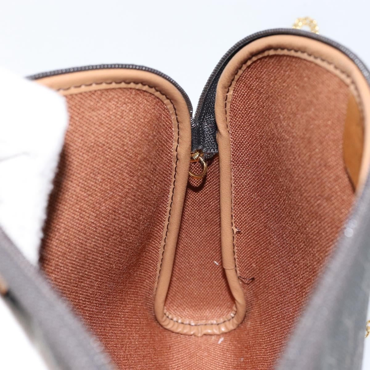 Christian Dior Vintage Honeycomb chain Canvas, BLACK, CANVAS, Shoulder bag