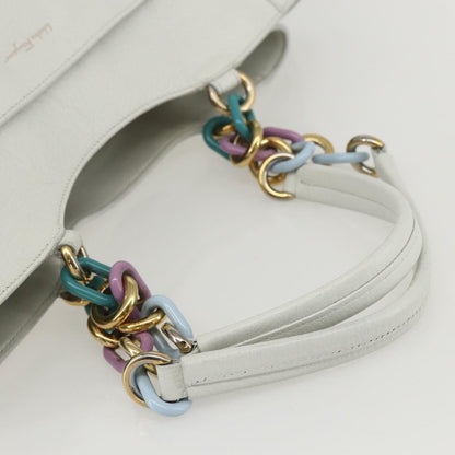 Salvatore Ferragamo Vintage Tote bag Leather, WHITE, LEATHER, Tote bag