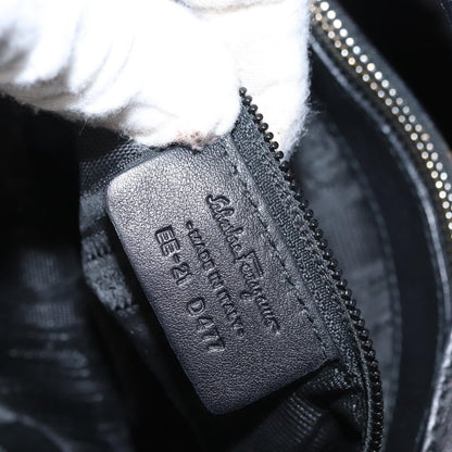 Salvatore Ferragamo W Chain Tote Leather, BLACK, LEATHER, Tote bag