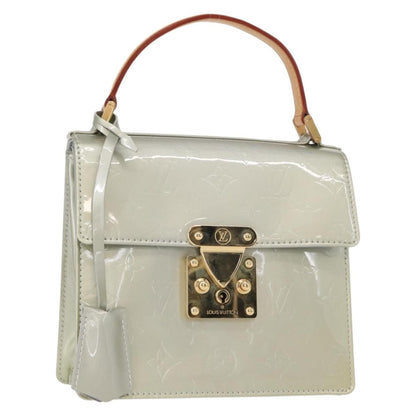Louis Vuitton Spring Street Handbag Monogram Vernis, GRAY, PATENT_LEATHER, Handbag