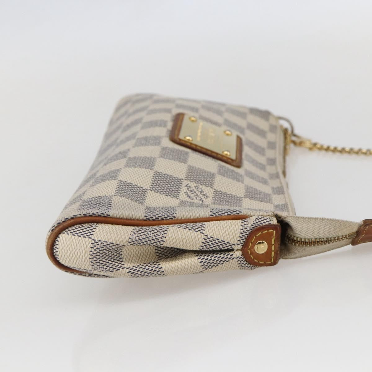Louis Vuitton Eva Handbag Damier, WHITE, CANVAS, Shoulder bag