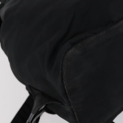Prada Double Front Pocket Backpack Tessuto, BLACK, NYLON, Backpack