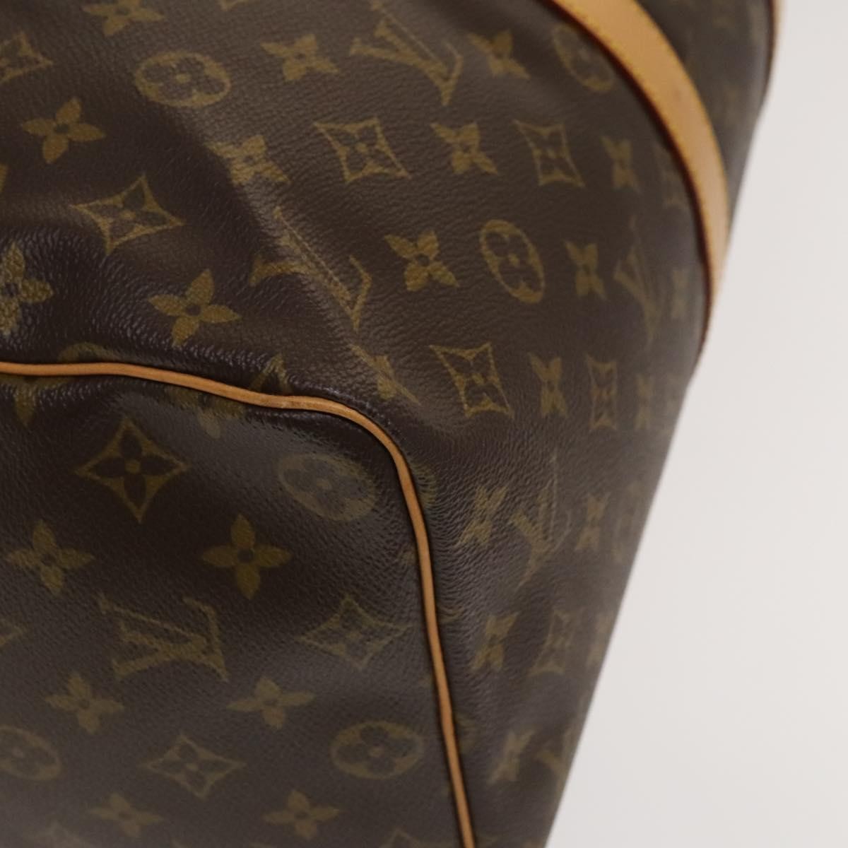 Louis Vuitton Keepall Bag Monogram Canvas, BROWN, CANVAS, Travel bag
