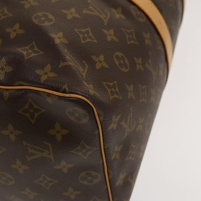 Louis Vuitton Keepall Bag Monogram Canvas, BROWN, CANVAS, Travel bag