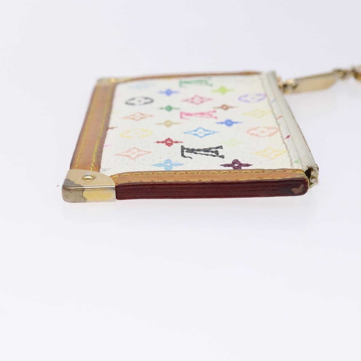 Louis Vuitton Pochette Clés Monogram Canvas, WHITE, CANVAS, Wallets