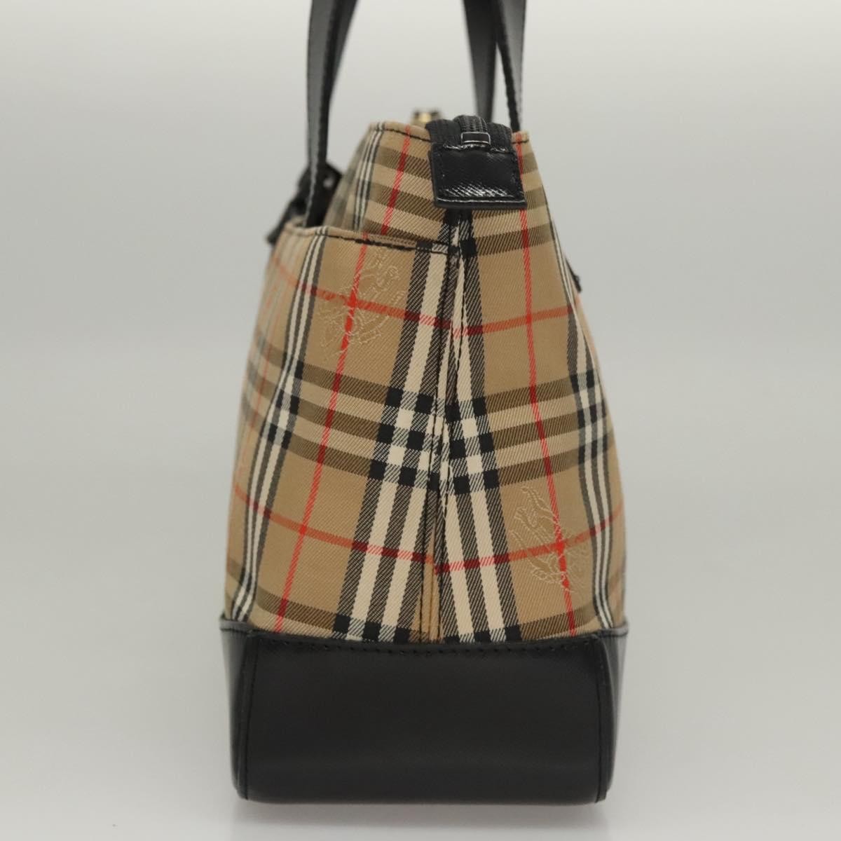 Burberry Nova Check Handbag Nova Check Canvas and leather, BEIGE, CANVAS, Handbag