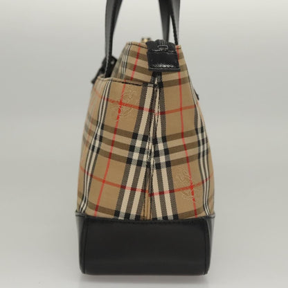 Burberry Nova Check Handbag Nova Check Canvas and leather, BEIGE, CANVAS, Handbag