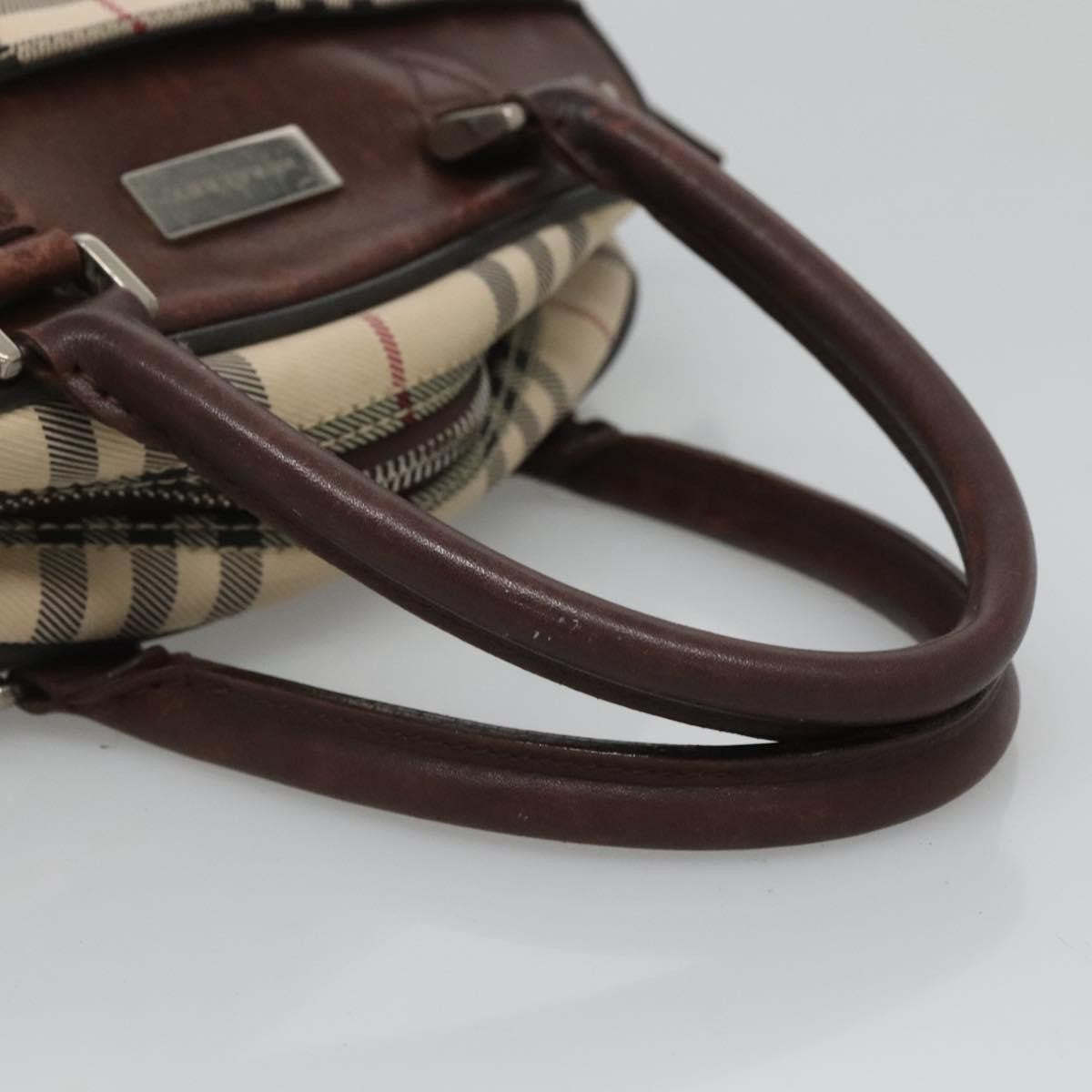 Burberry Nova Check Bowling Bag Canvas, BEIGE, CANVAS, Handbag