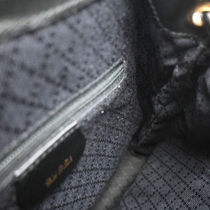 Gucci Vintage Bamboo Backpack Leather, BLACK, LEATHER, Backpack