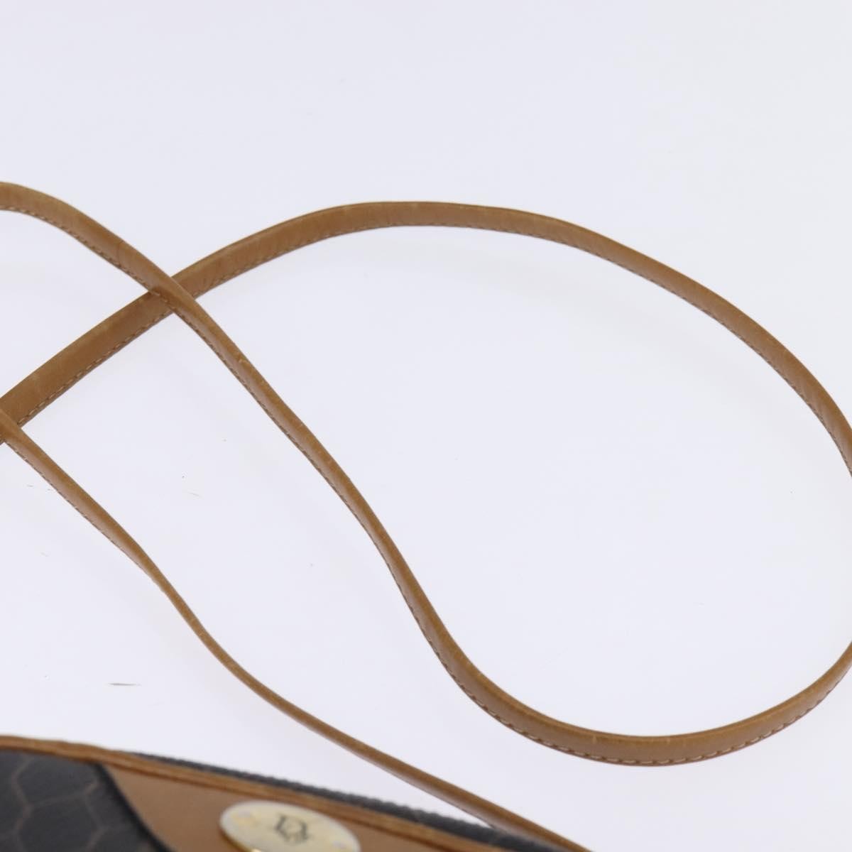 Christian Dior Vintage Honeycomb Shoulder Bag Canvas, BLACK, CANVAS, Shoulder bag