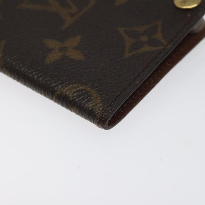 Louis Vuitton Porte Cartes Pression Card Case Monogram Canvas, BROWN, CANVAS, Card Holders