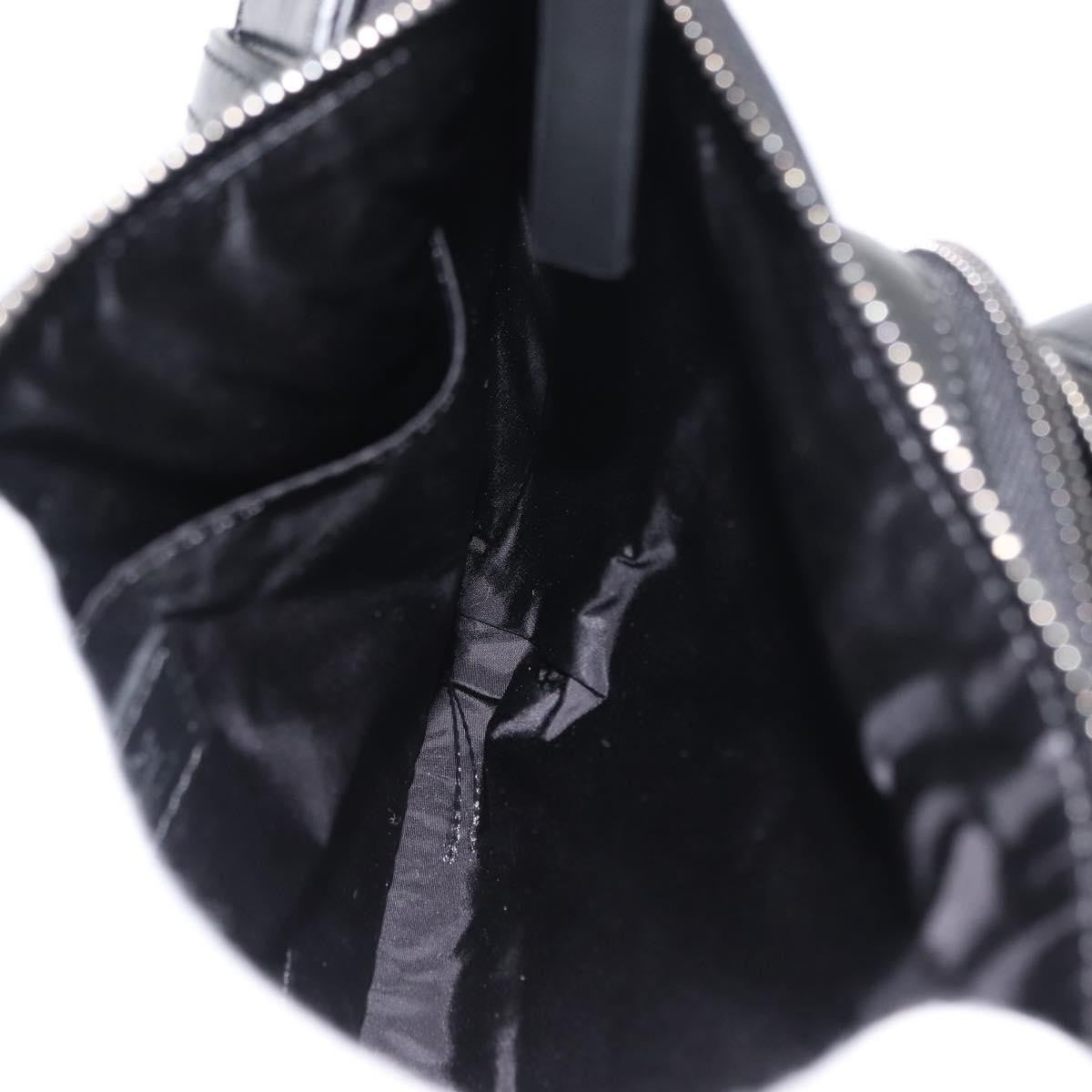 Versace Crossbody Pouch Studded Leather, BLACK, LEATHER, Clutche & pouche