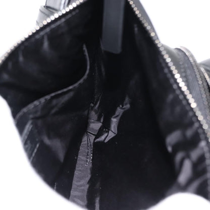 Versace Crossbody Pouch Studded Leather, BLACK, LEATHER, Clutche & pouche