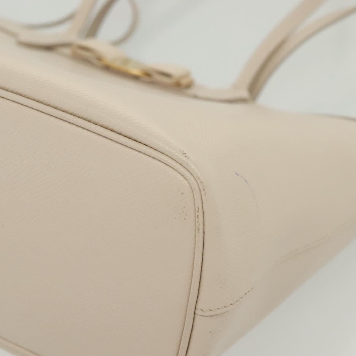 Salvatore Ferragamo Vala tote Leather, BEIGE, LEATHER, Tote bag