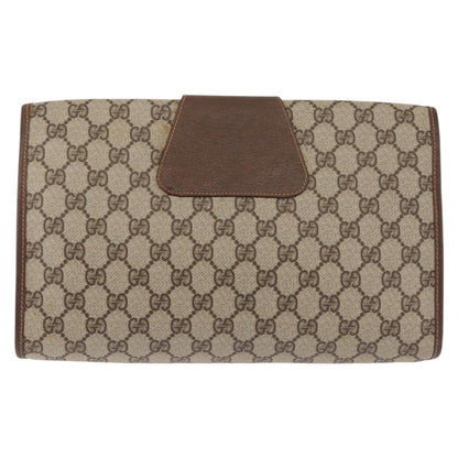 Gucci Vintage old clutch Canvas, BEIGE, PVC, Clutche & pouche