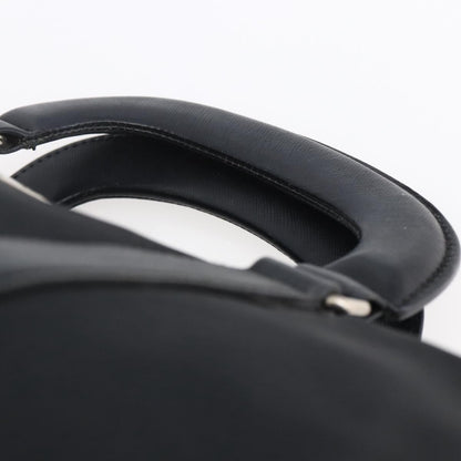 Prada Vintage Zip Handbag Tessuto, BLACK, NYLON, Handbag