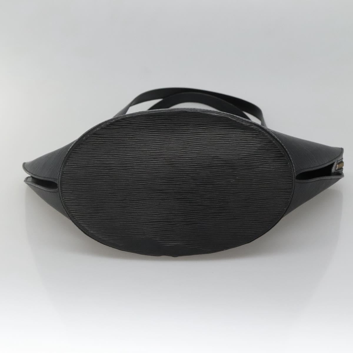 Louis Vuitton Saint Jacques Handbag Epi Leather, BLACK, LEATHER, Shoulder bag
