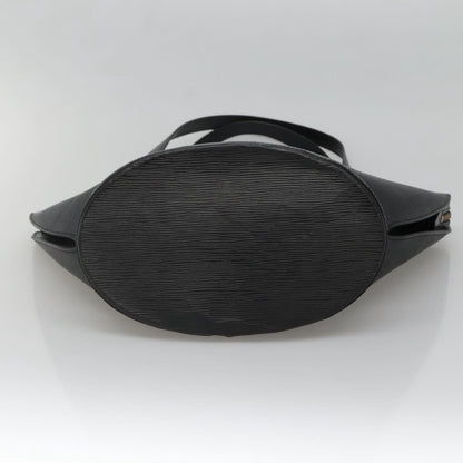 Louis Vuitton Saint Jacques Handbag Epi Leather, BLACK, LEATHER, Shoulder bag