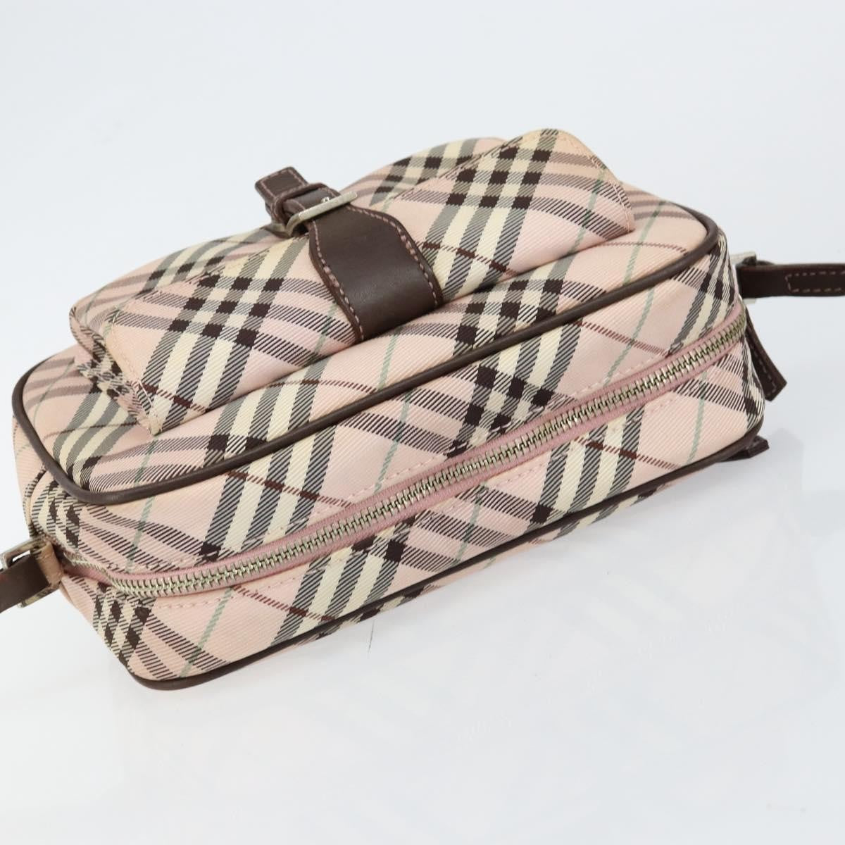 Burberry Nova Check Blue Label Nylon, PINK, CANVAS, Travel bag