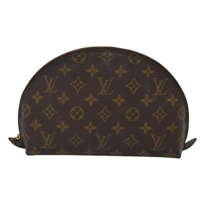 Louis Vuitton Trousse demi ronde Canvas, BROWN, CANVAS, Toiletry Case