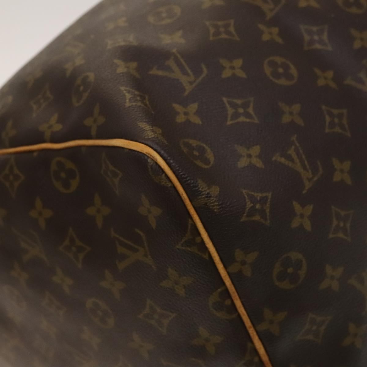 Louis Vuitton Keepall Bag Monogram Canvas, BROWN, CANVAS, Travel bag