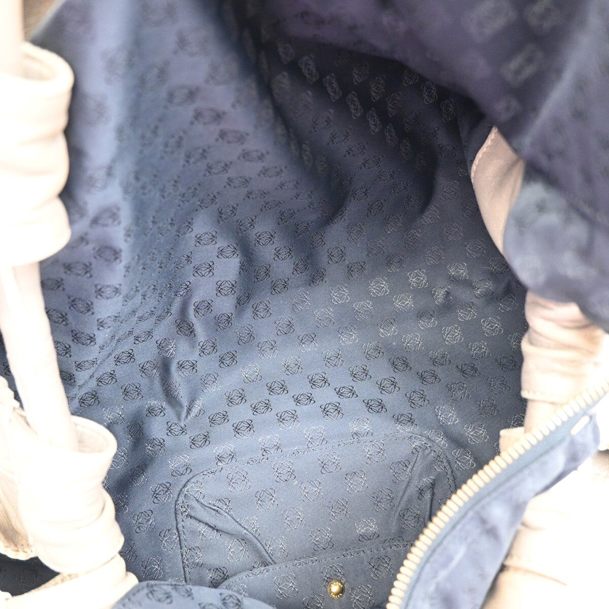 Loewe Anagram Logo Nappa Aire Hand Bag Leather, GOLD, LEATHER, Handbag