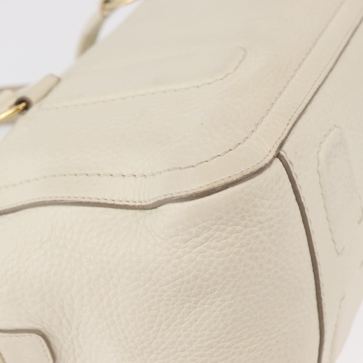 Salvatore Ferragamo Vala Handbag Leather, WHITE, LEATHER, Handbag