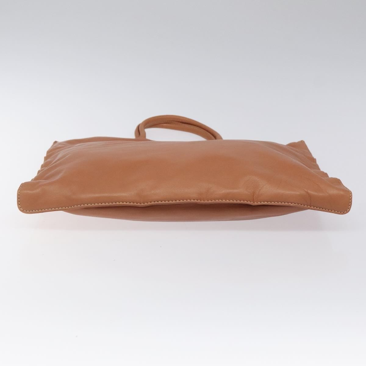 Loewe Anagram handbag Leather, BROWN, LEATHER, Handbag