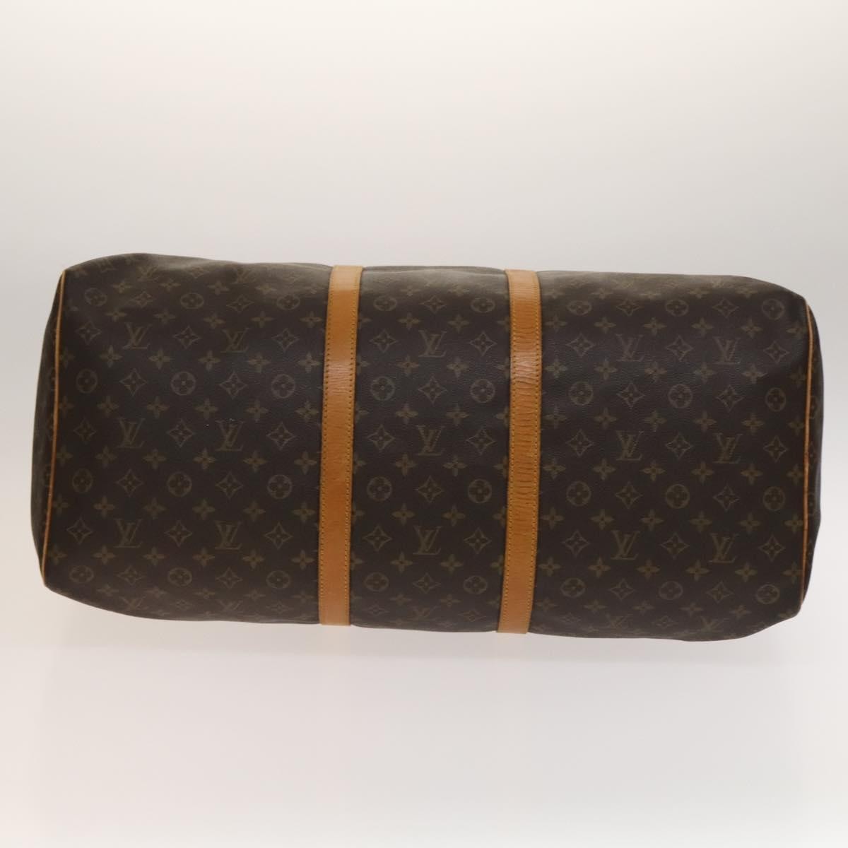 Louis Vuitton Keepall Bag Monogram Canvas, BROWN, CANVAS, Travel bag