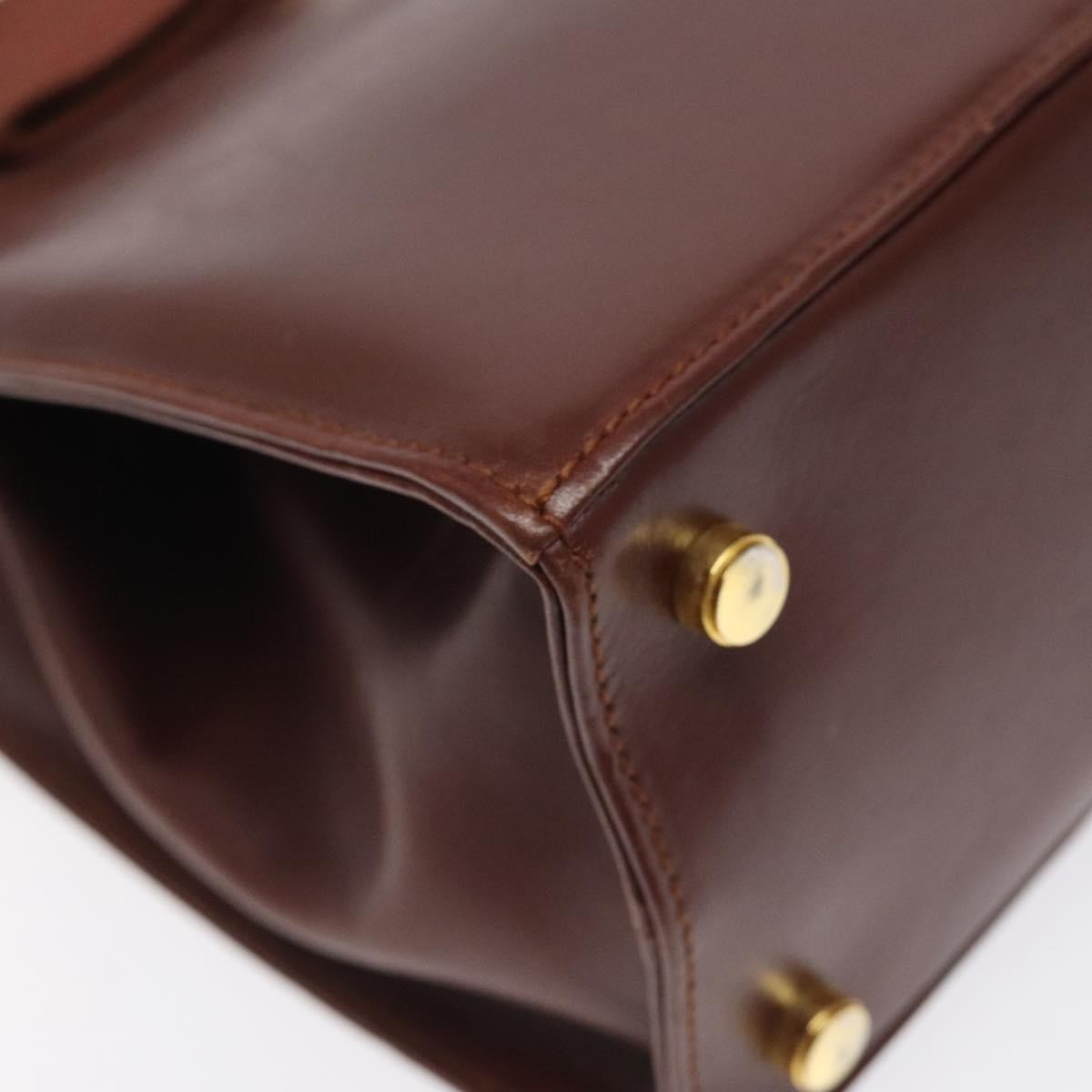 Salvatore Ferragamo Convertible Vara Bow Tote Leather, BROWN, LEATHER, Handbag