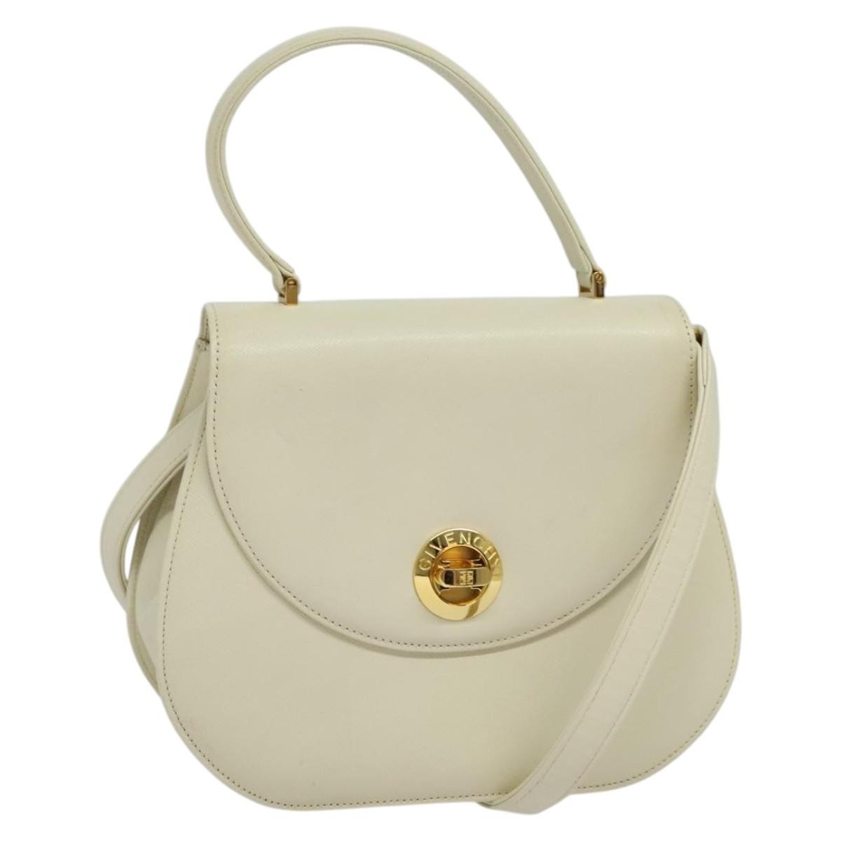 Givenchy Vintage Handbag Leather, ECRU, LEATHER, Handbag