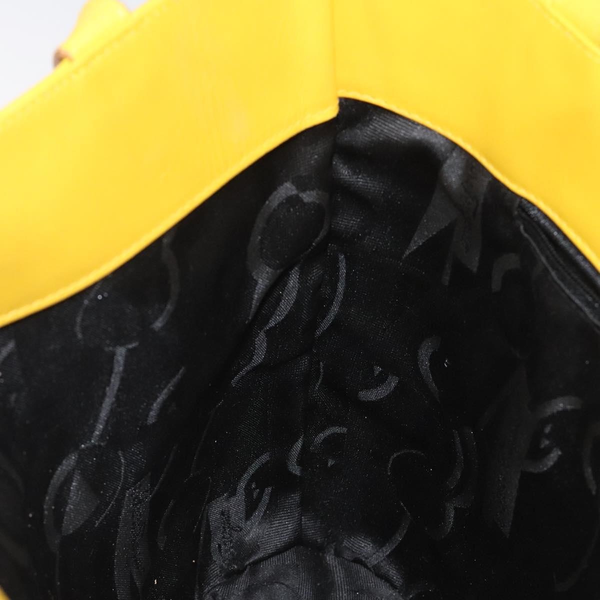 Salvatore Ferragamo Shoulder Bag Leather, YELLOW, LEATHER, Shoulder bag