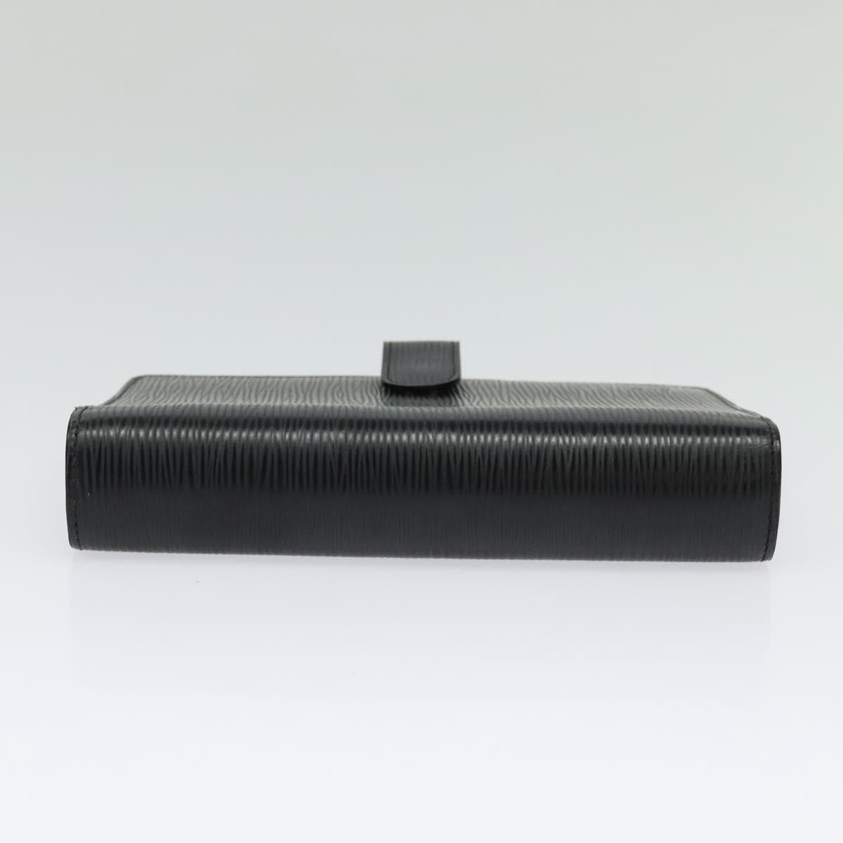 Louis Vuitton Agenda Cover Epi Leather, BLACK, LEATHER, Wallets