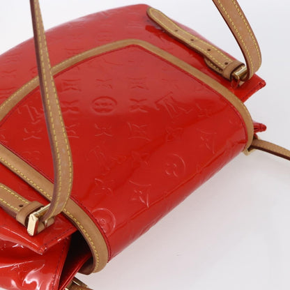 Louis Vuitton Biscayne Bay Handbag Monogram Vernis, RED, PATENT_LEATHER, Handbag