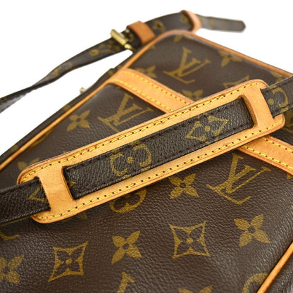 Louis Vuitton Danube Handbag Monogram Canvas, BROWN, CANVAS, Shoulder bag