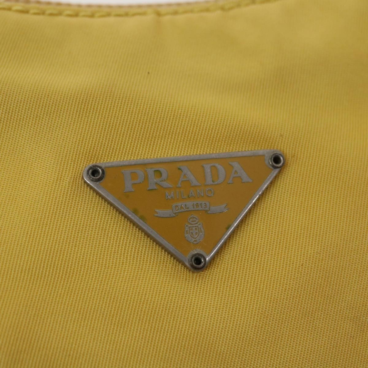 Prada Hobo Tessuto, YELLOW, NYLON, Clutche & pouche