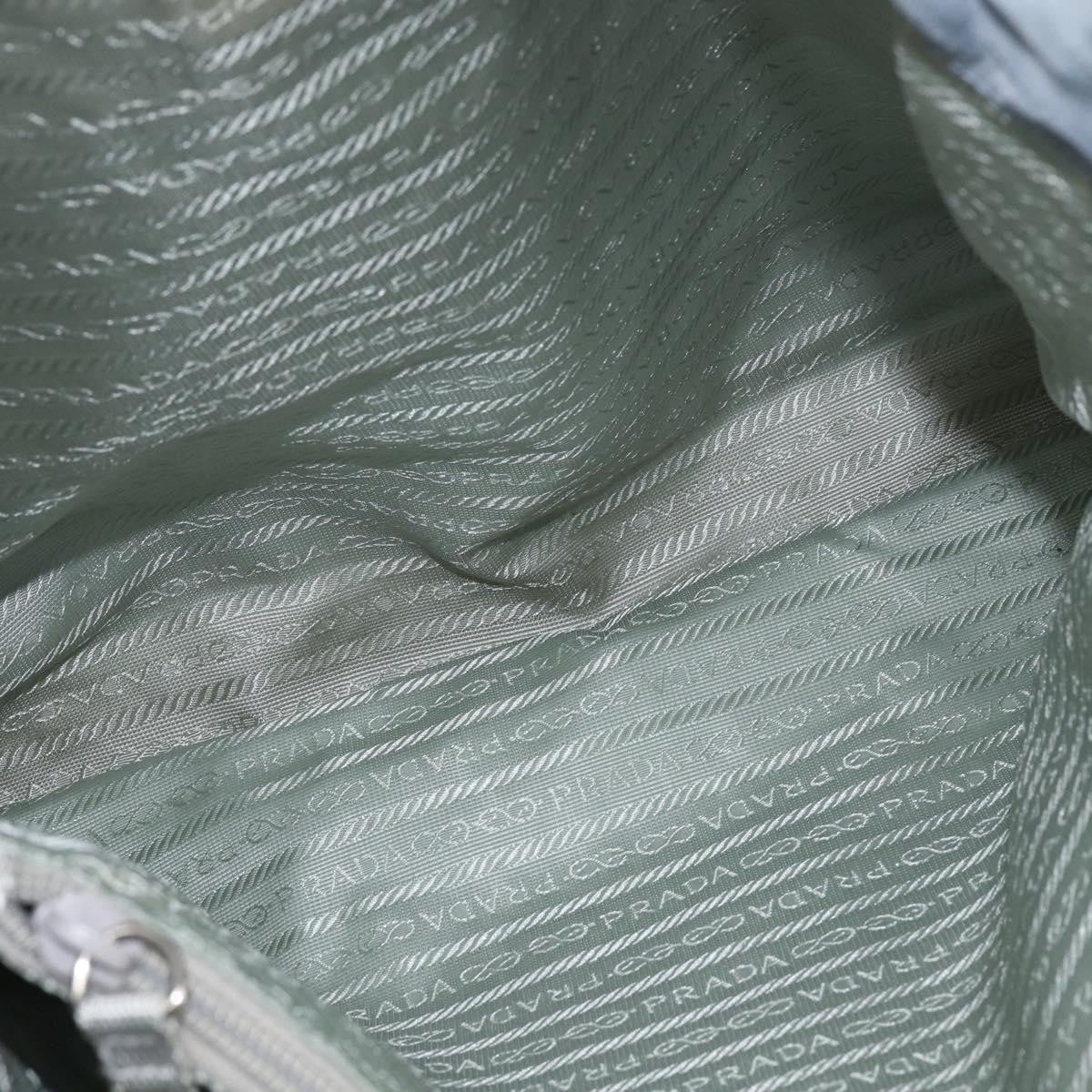 Prada Side Pocket Tote Nylon, BLUE, NYLON, Tote bag