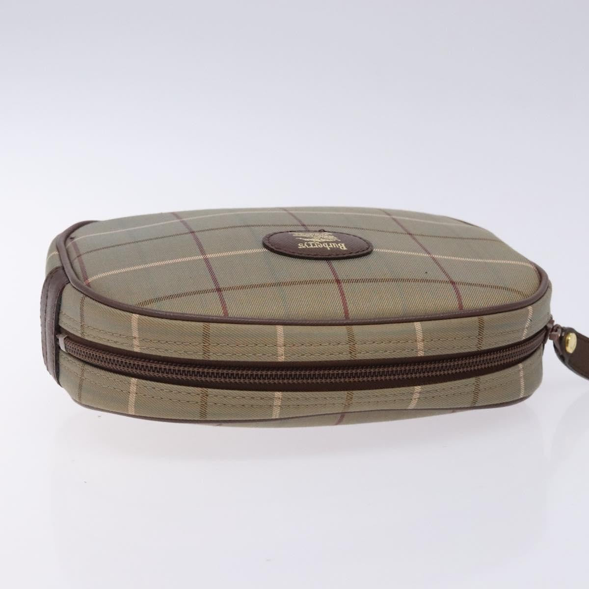 Burberry Nova check Pochette Canvas, BEIGE, CANVAS, Clutche & pouche
