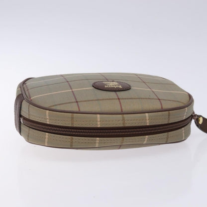 Burberry Nova check Pochette Canvas, BEIGE, CANVAS, Clutche & pouche