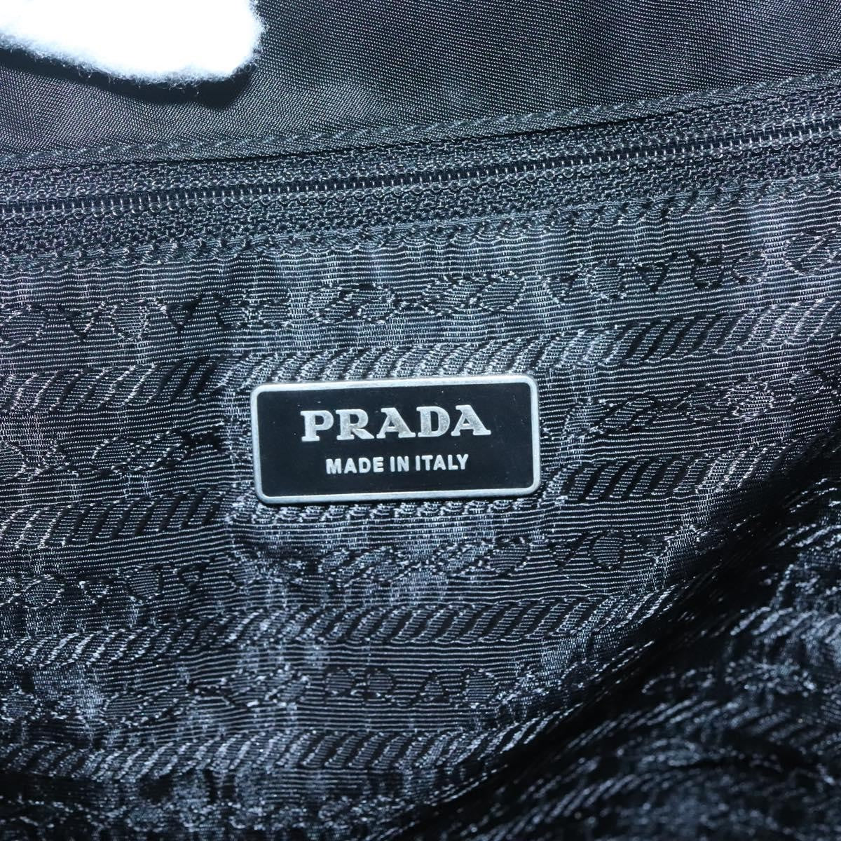 Prada Vintage Tote Tessuto, BLACK, NYLON, Tote bag