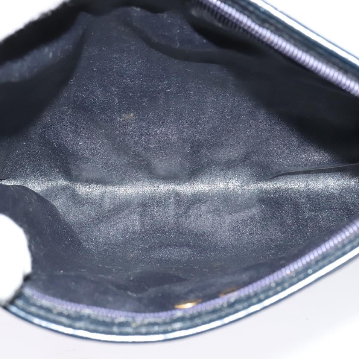 Christian Dior Vintage Trotter Shoulder Bag Canvas, NAVY, CANVAS, Shoulder bag