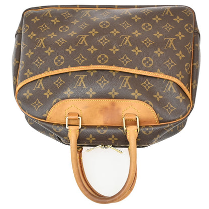 Louis Vuitton Deauville Handbag Monogram Canvas, BROWN, CANVAS, Handbag