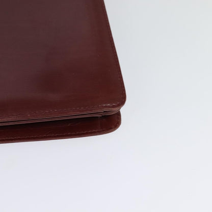 Bally Vintage Shoulder Bag Leather, BURGUNDY, LEATHER, Shoulder bag